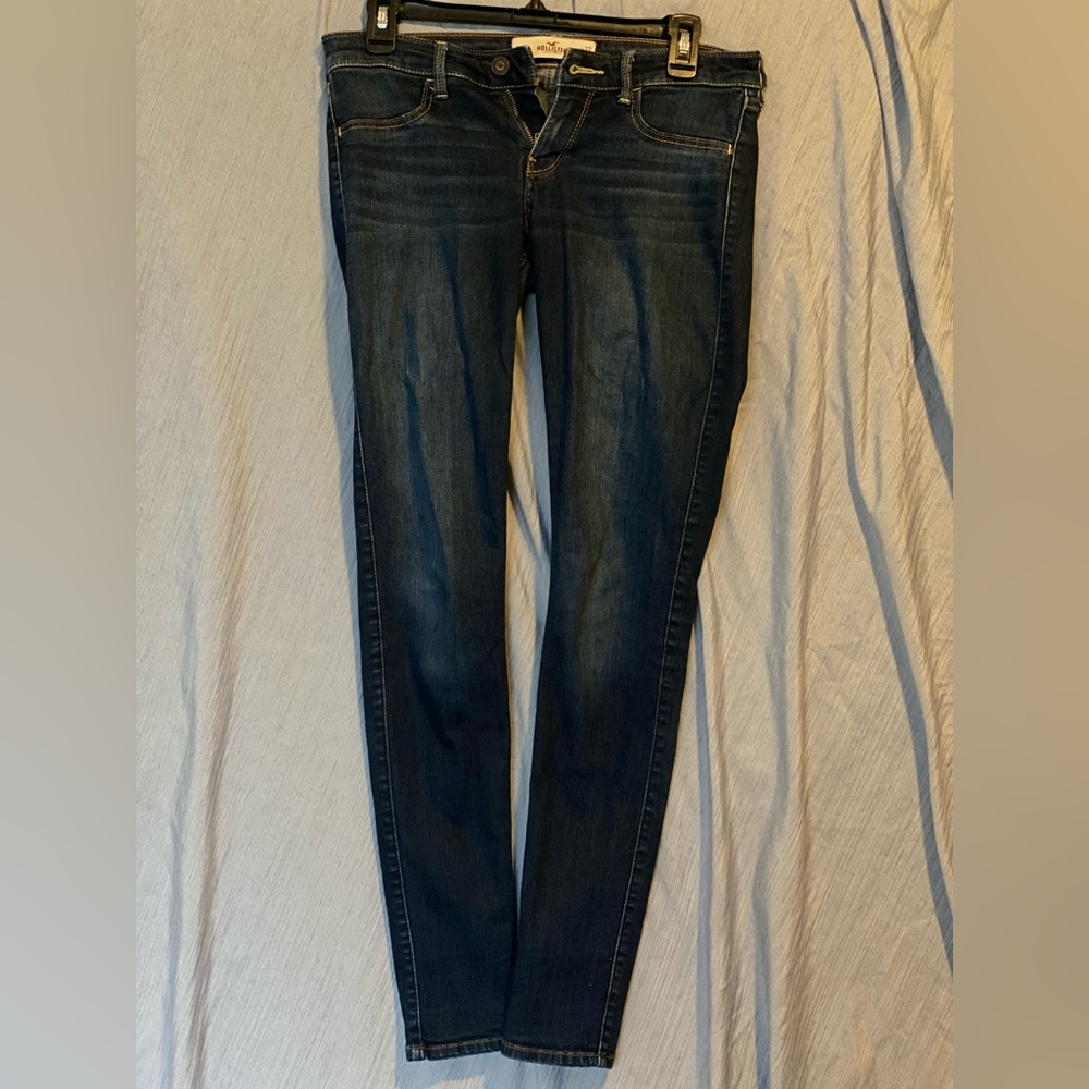 Hollister Super Skinny Low Rise Women's size 5L Jeans 27x29 Dark Blue